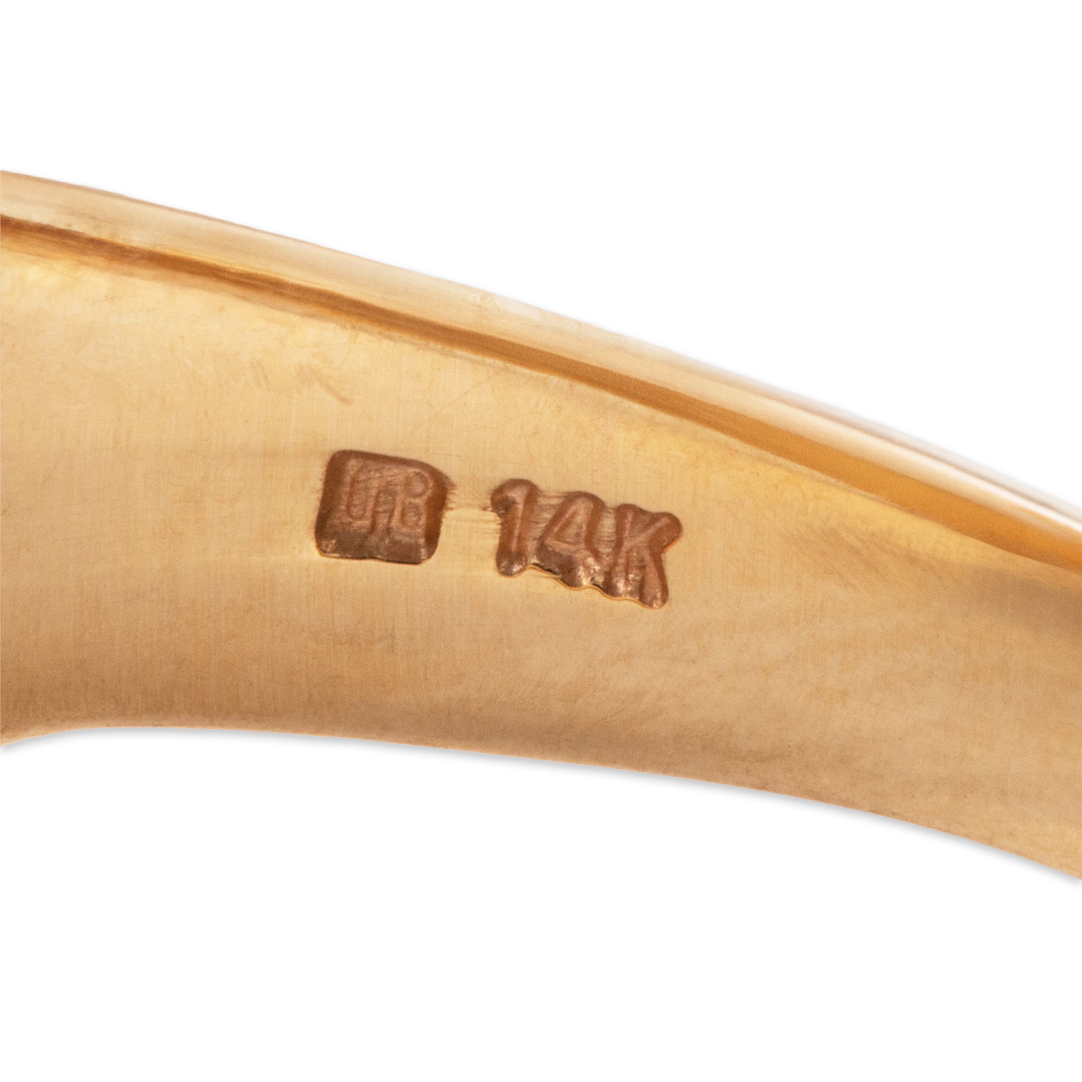 Vintage Heavy 14k Yellow Gold .312cttw Diamond Ribbed Bypass Ring 6.75、mySite、hinf8tx79