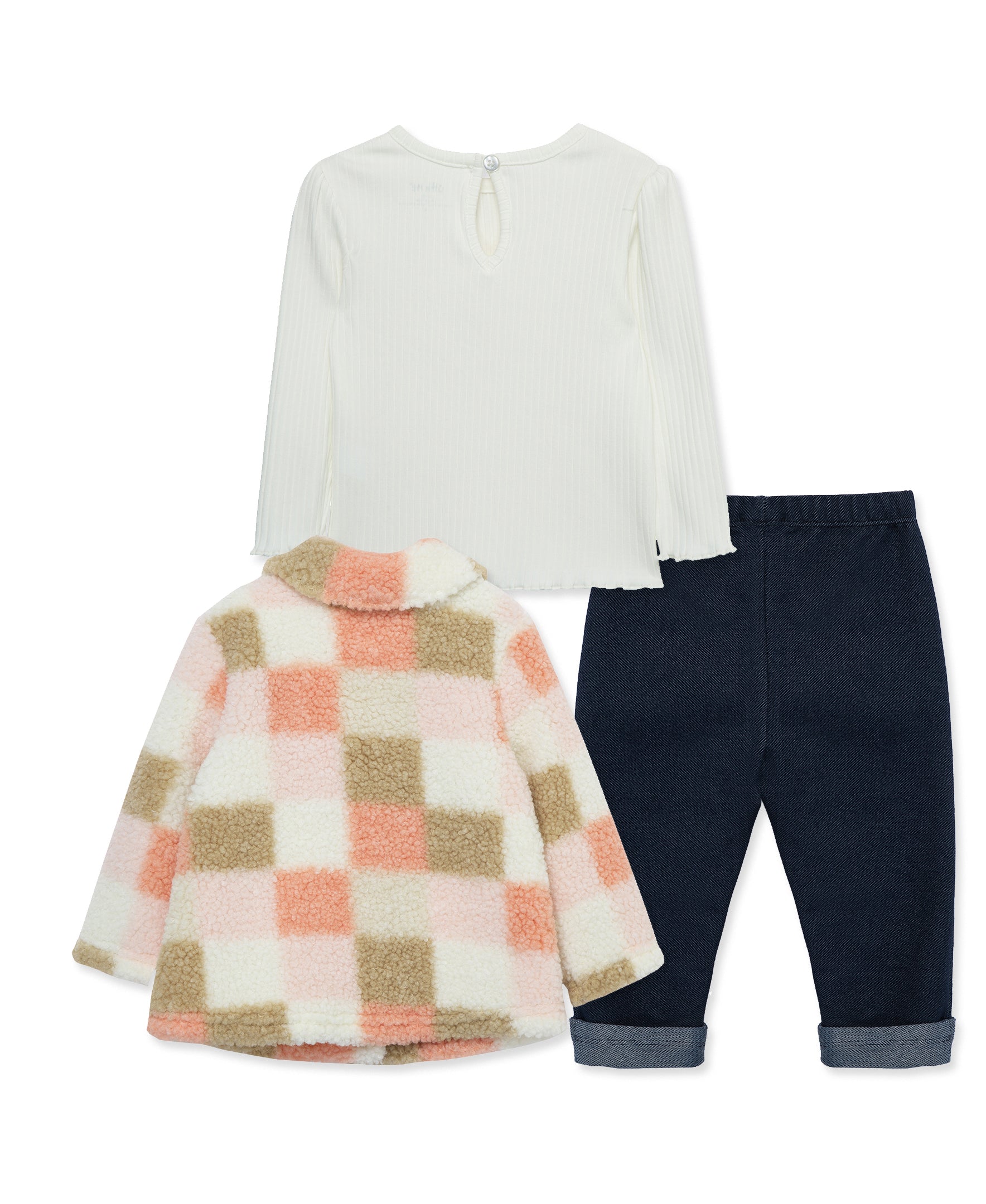  Check 3-Piece Sherpa Jacket Set (2T-4T)、mySite、layawaytickets