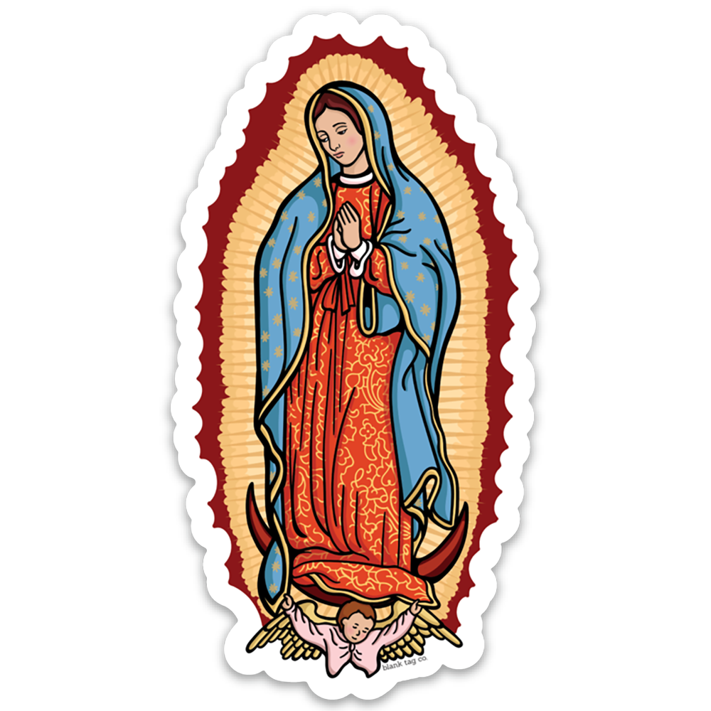  The Virgen de Guadalupe Vinyl Sticker Decal、mySite、ghnorth