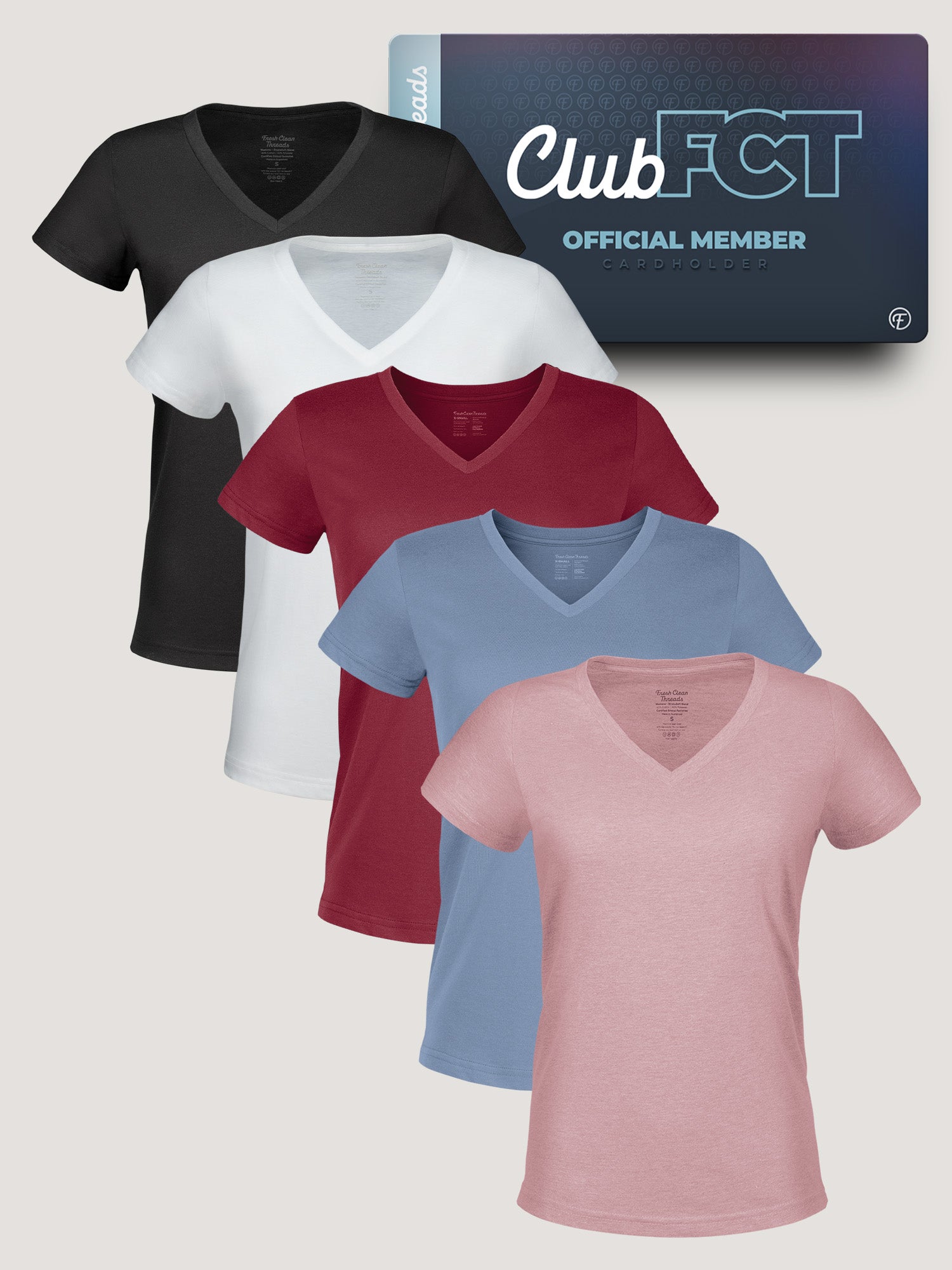  Women's V-Neck Equinox Member 5-Pack、mySite、ghnorth