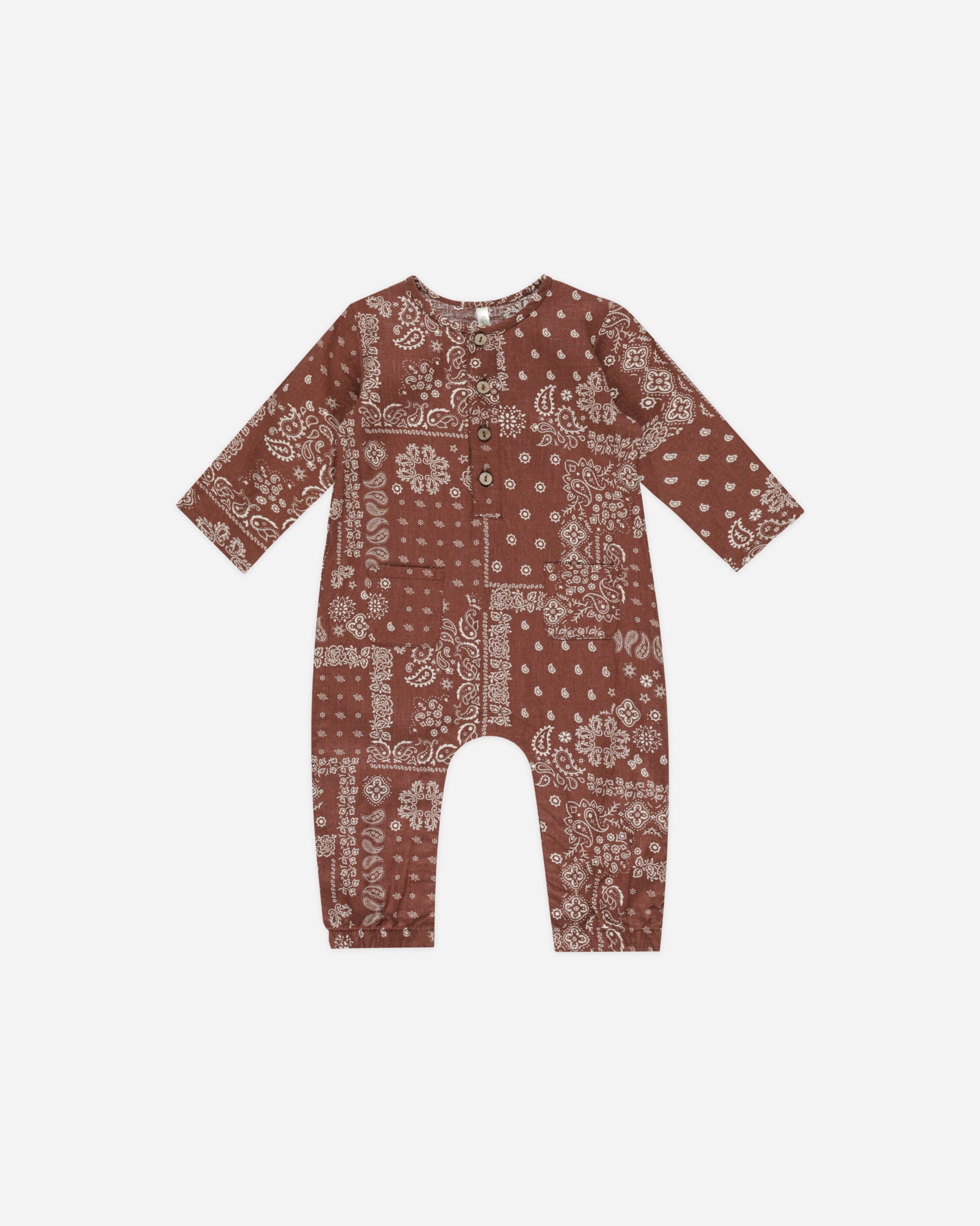  Long Sleeve Woven Jumpsuit || Brick Bandana、mySite、layawaytickets