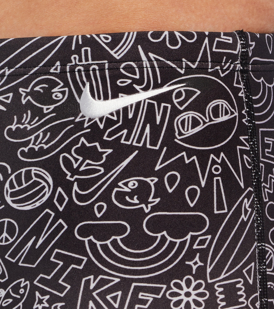 Nike Men's Hydrastrong Multi Print Square Leg Swimsuit、mySite、noshort