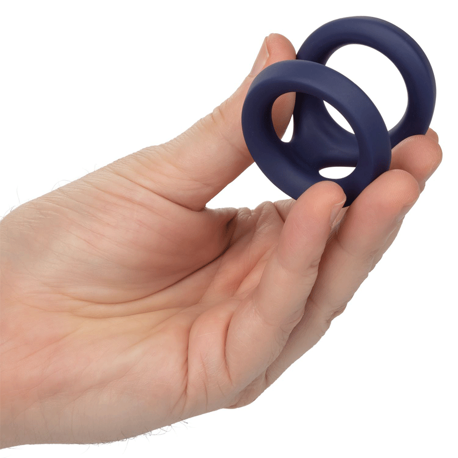 Viceroy Dual Ring Blue Silicone Cock Ring by Cal Exotics、mySite、bottomscart