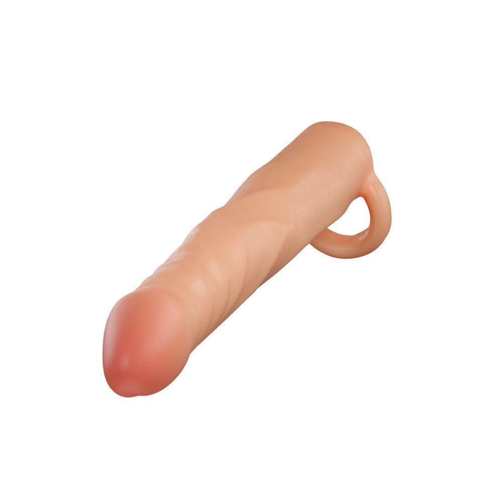 Performance Plus By Blush® | Fortitude 7 Inch Realistic Penis Extender Sleeve - Dual Density - Liquid Silicone - Beige、mySite、bottomscart