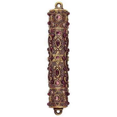 Michal Golan Amethyst and Garnet Mezuzah、mySite、topwebapps