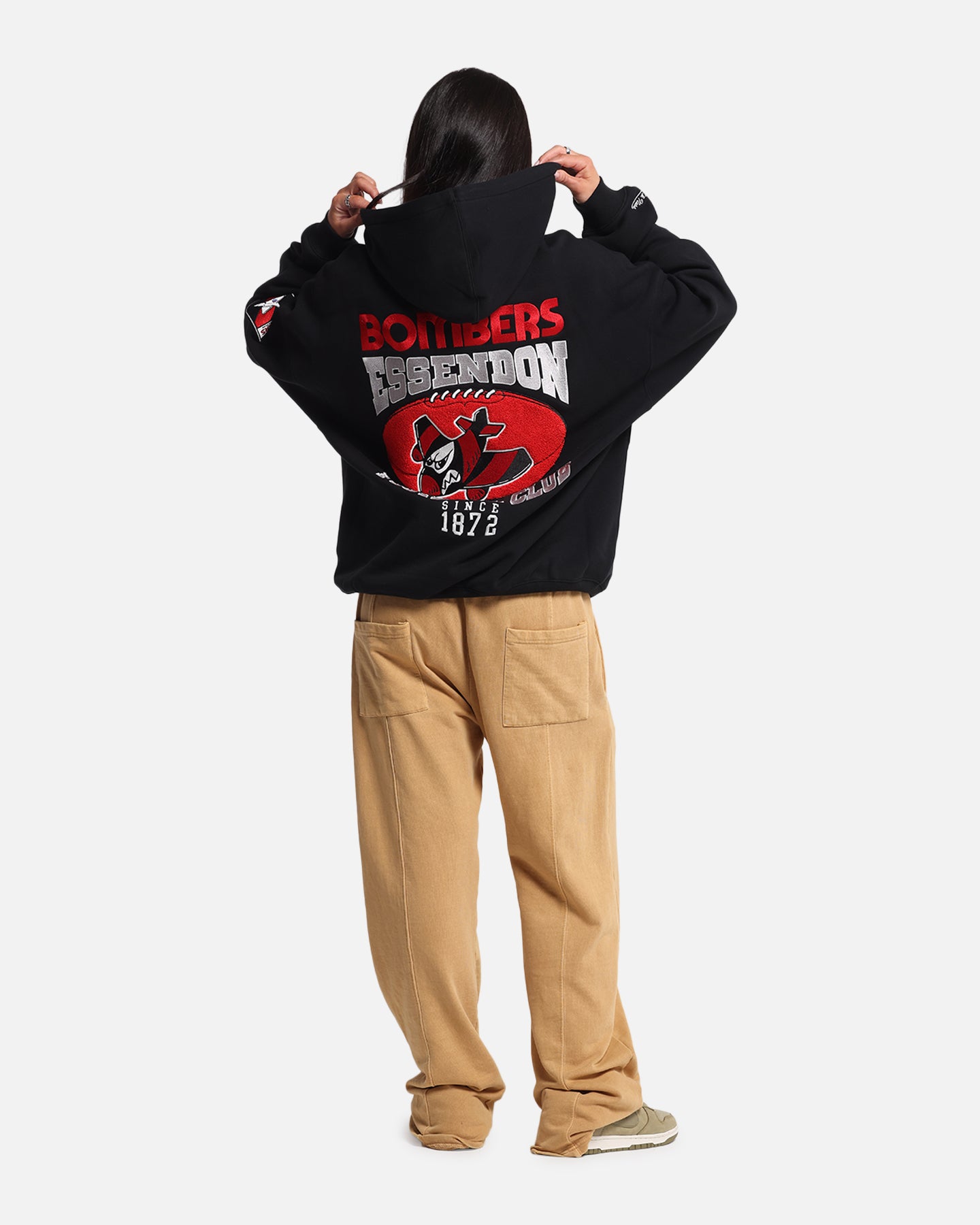 Mitchell & Ness Essendon Bombers Team Hoodie Solid Black、mySite、zt4zffjzw