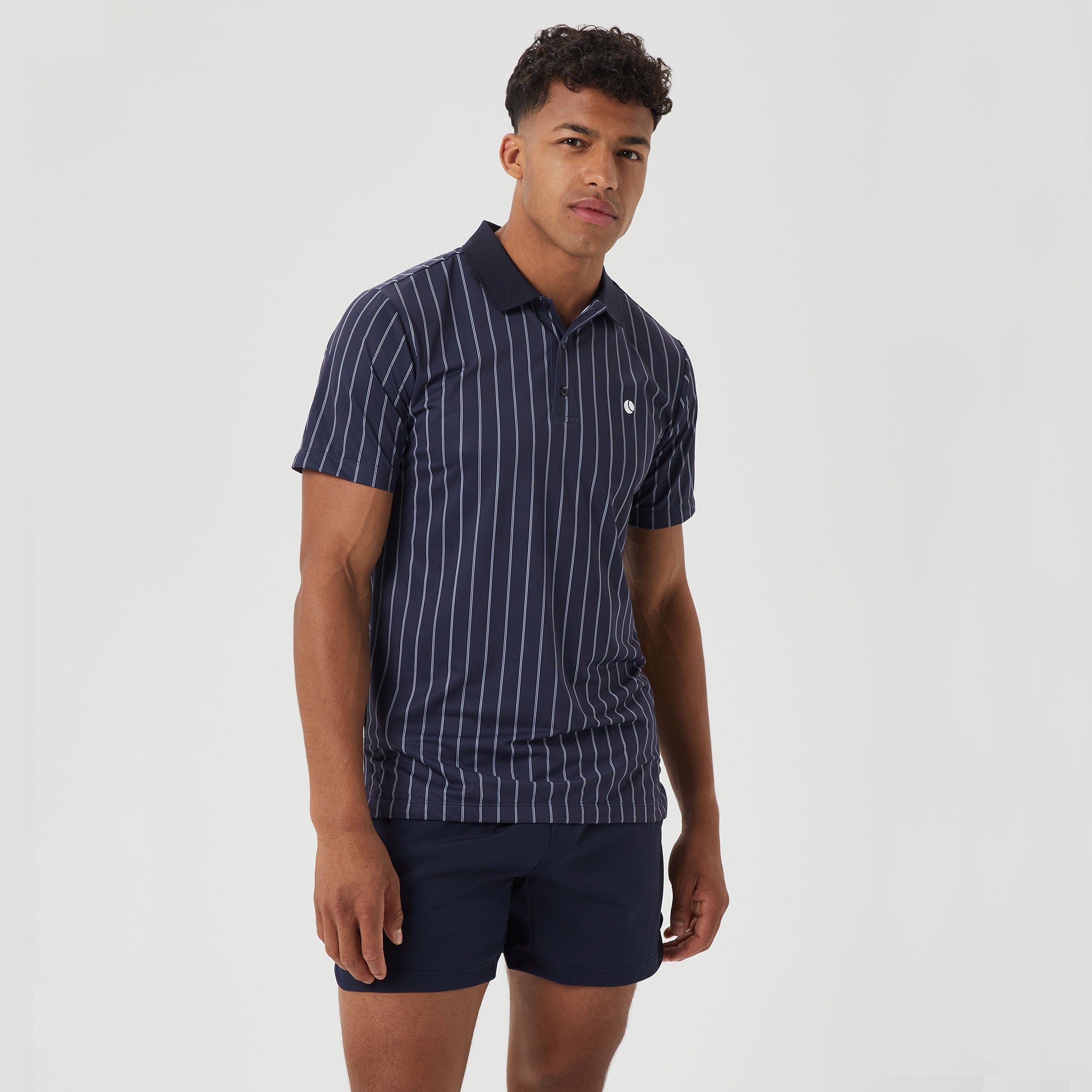 Bj枚rn Borg Ace Men's Pinstripe Tennis Polo