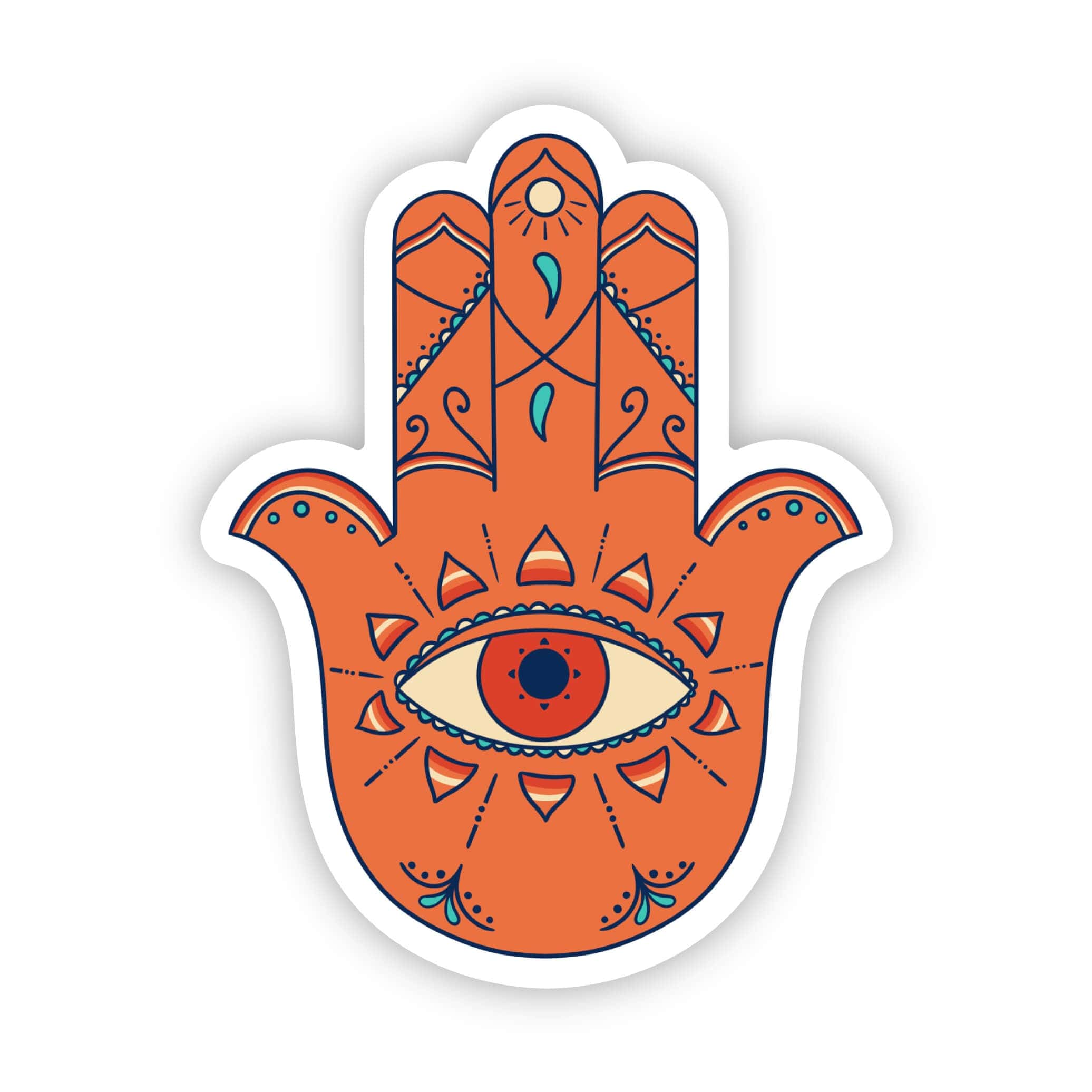 Protection Evil Eye With Hamsa Sticker、mySite、elrpsem3k
