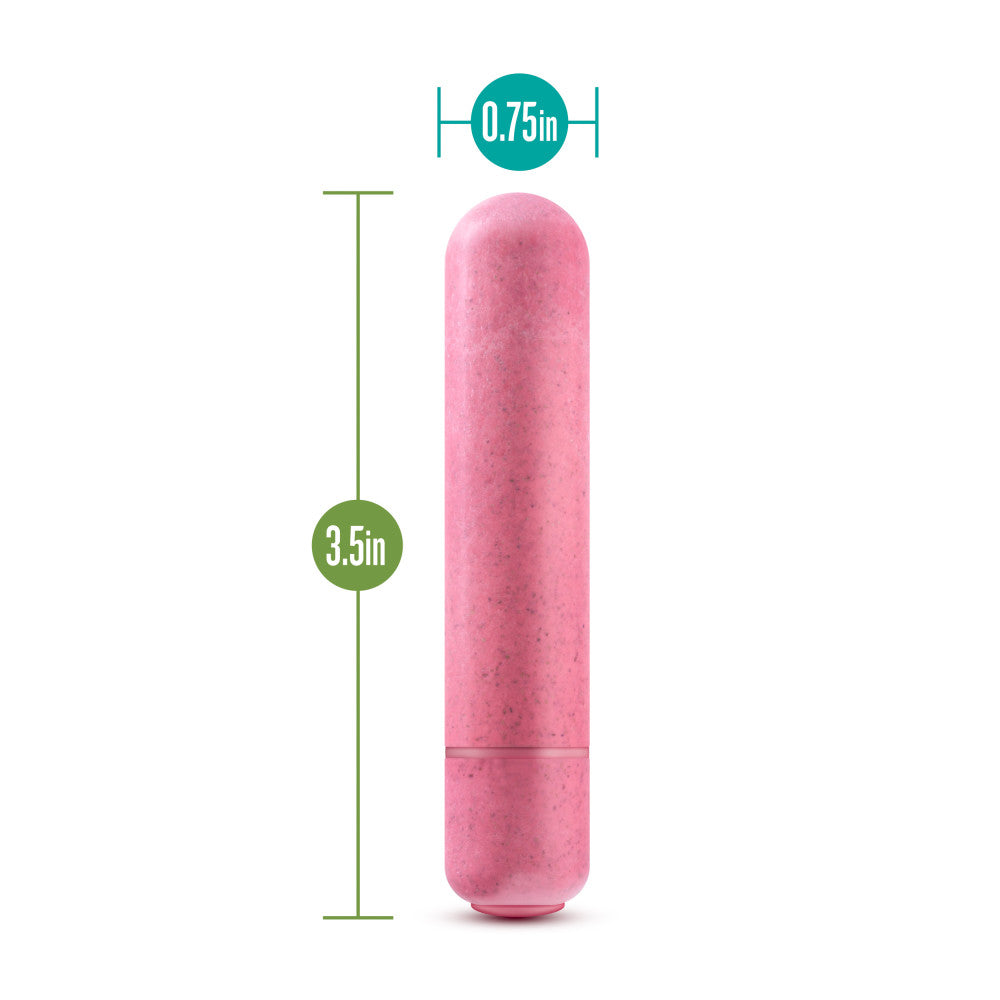 Gaia® By Blush | Eco Bullet: Plant-Based 4 Smooth Waterproof Bullet Vibrator in Pink - Made from Sustainable BioFeel™、mySite、bottomscart