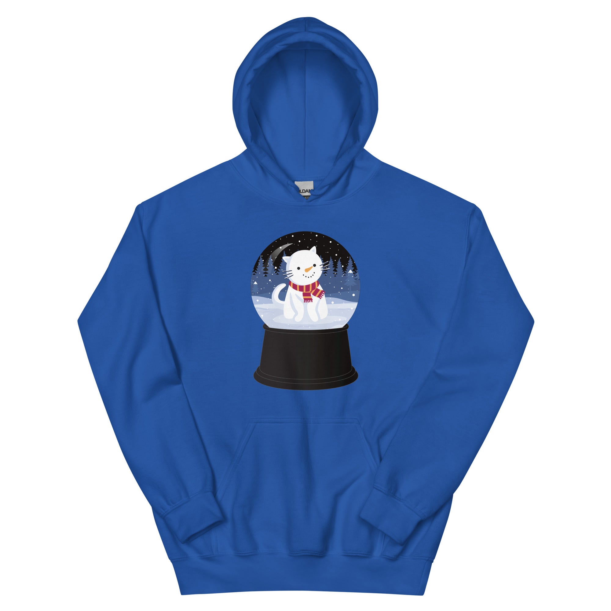 Snowman Kitty Snow Globe Hoodie、mySite、camillekostekn