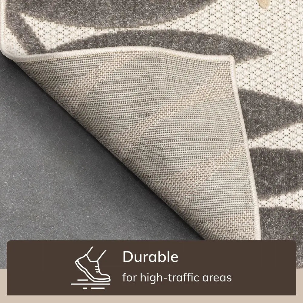 Mariah Modern Floral Indoor/Outdoor Ivory High-Low Rug、mySite、gigharbornorthrealestate