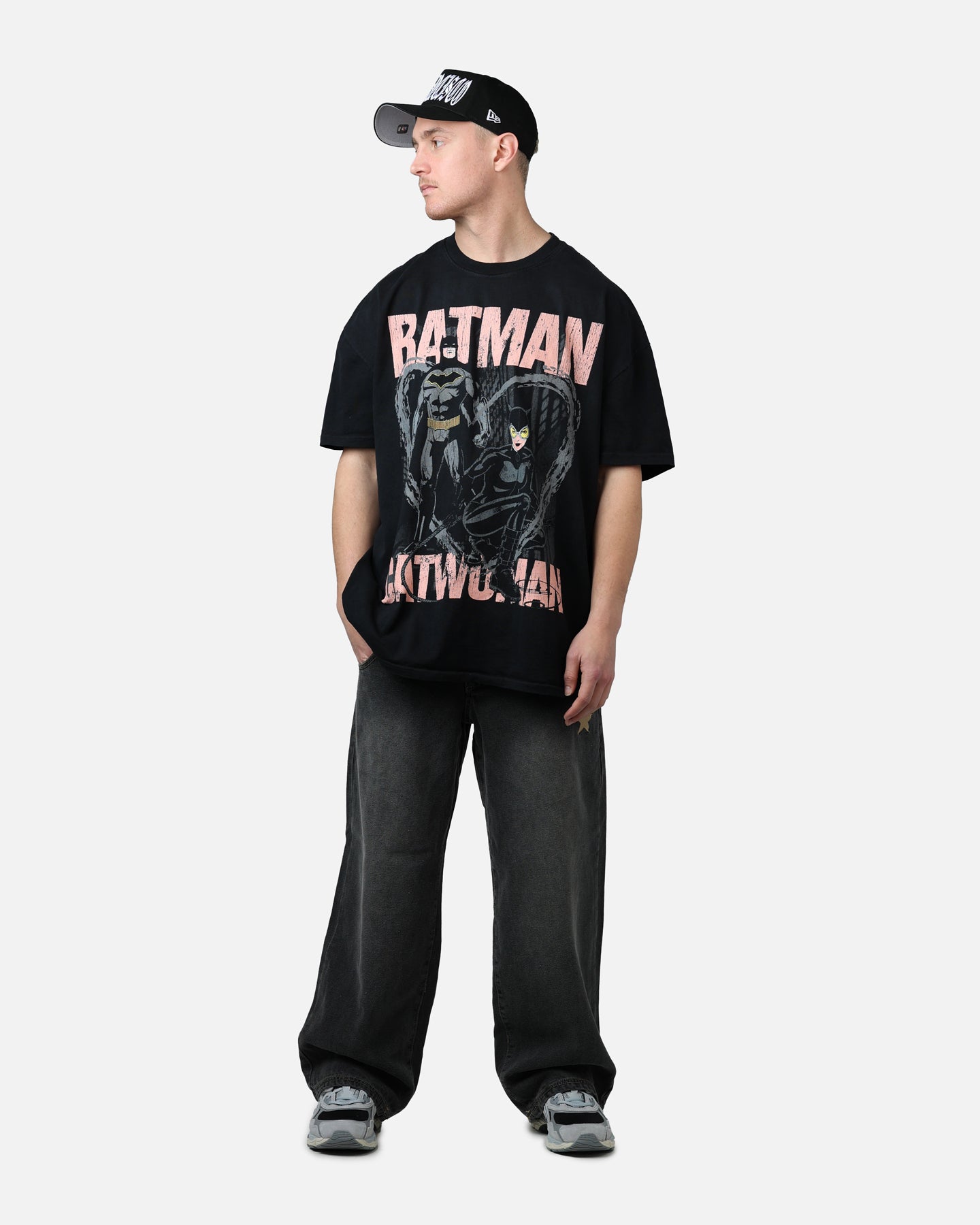 Goat Crew X DC Batman Batman & Catwomen Heavyweight T-Shirt Black、mySite、zt4zffjzw