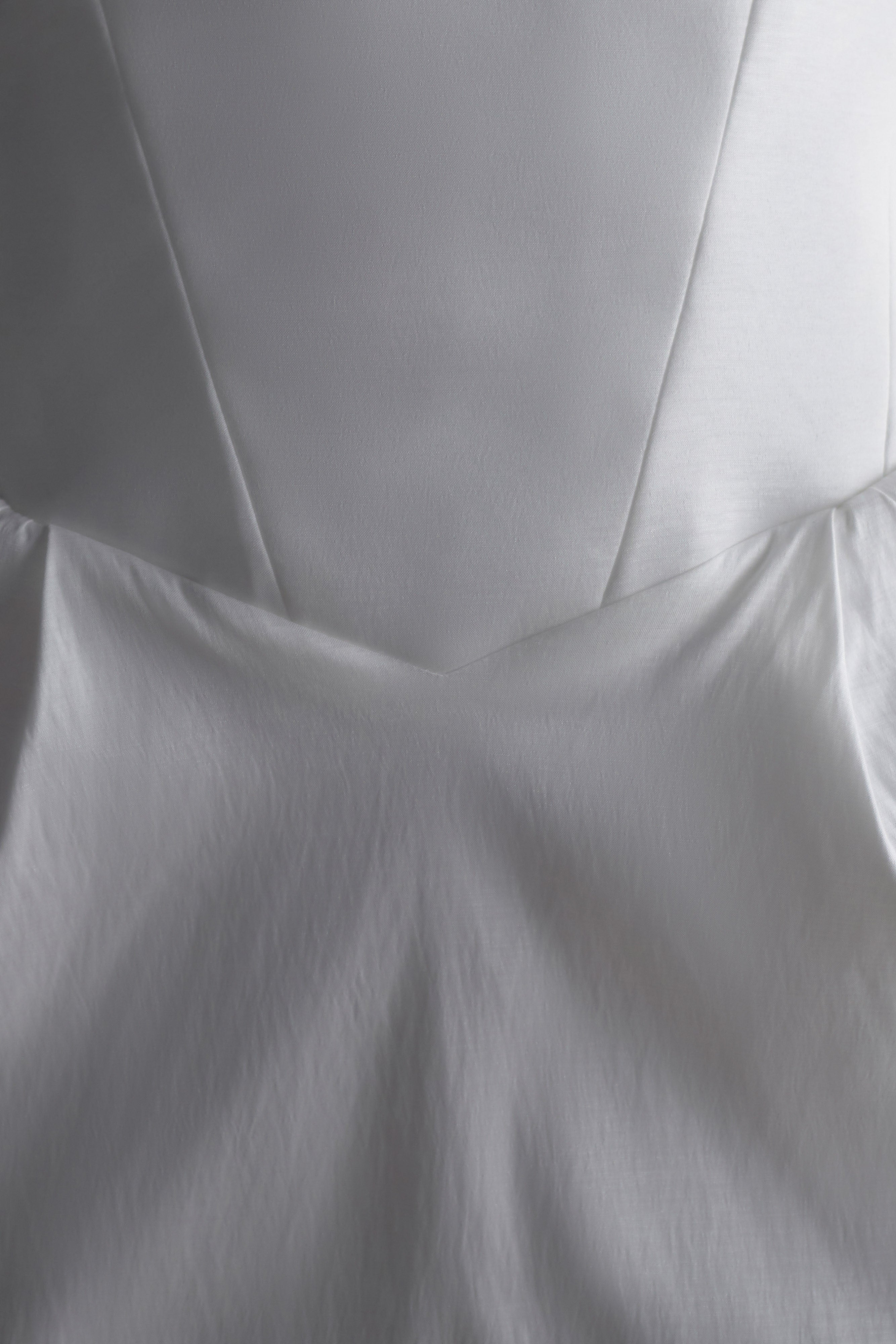 Suzette Taffeta Bow Mini Dress - White、mySite、solidvoid