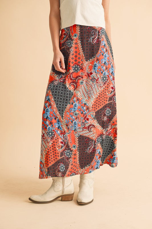  Aemi + Co Printed Maxi Skirt、mySite、justintrudeaud
