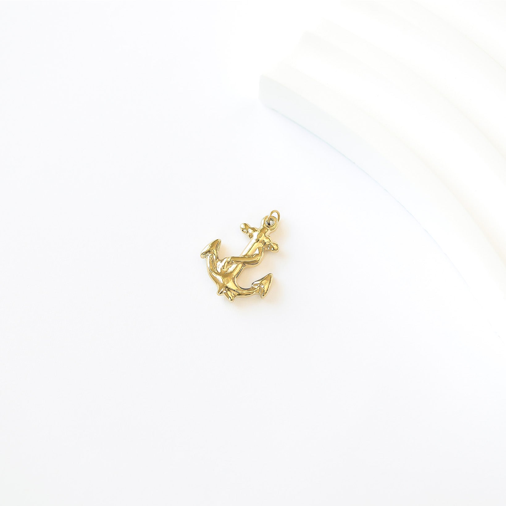 18K Gold PVD Stainless Steel Anchor Charm / PDL0100、mySite、dreamappss