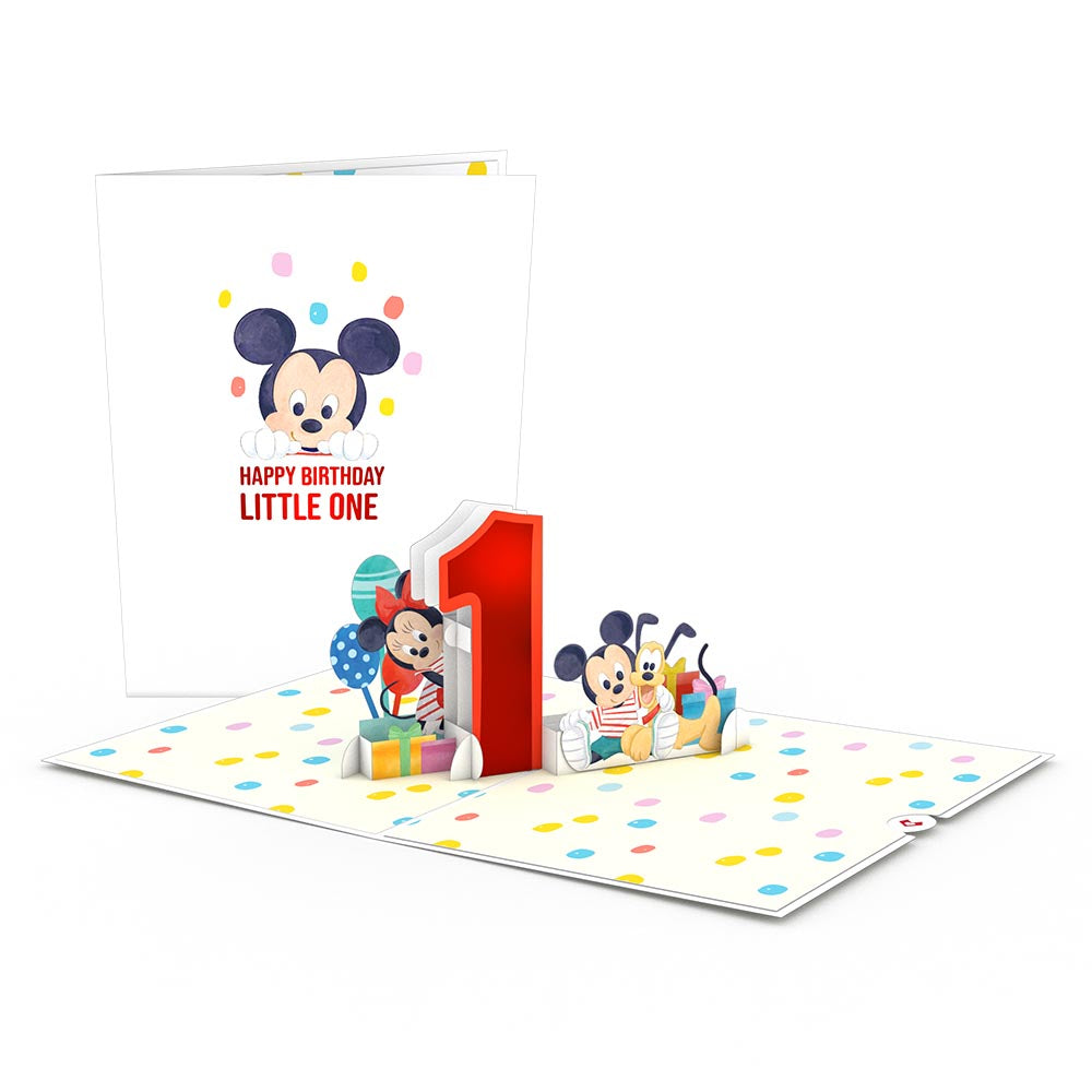 Disney's Mickey and Friends 1st Birthday Pop-Up Card、mySite、solidvoid