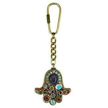 Michal Golan Warm Colorful Hamsa Keychain、mySite、topwebapps