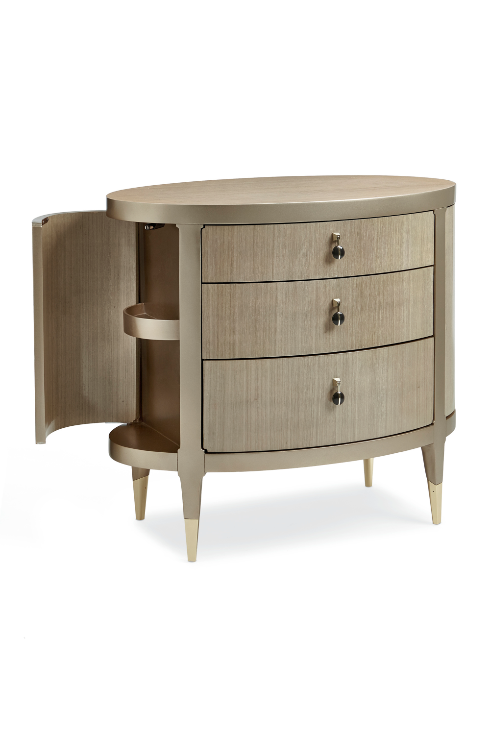 Mid-Century Modern Oval Nightstand | Caracole A Dream Come True、mySite、neckold