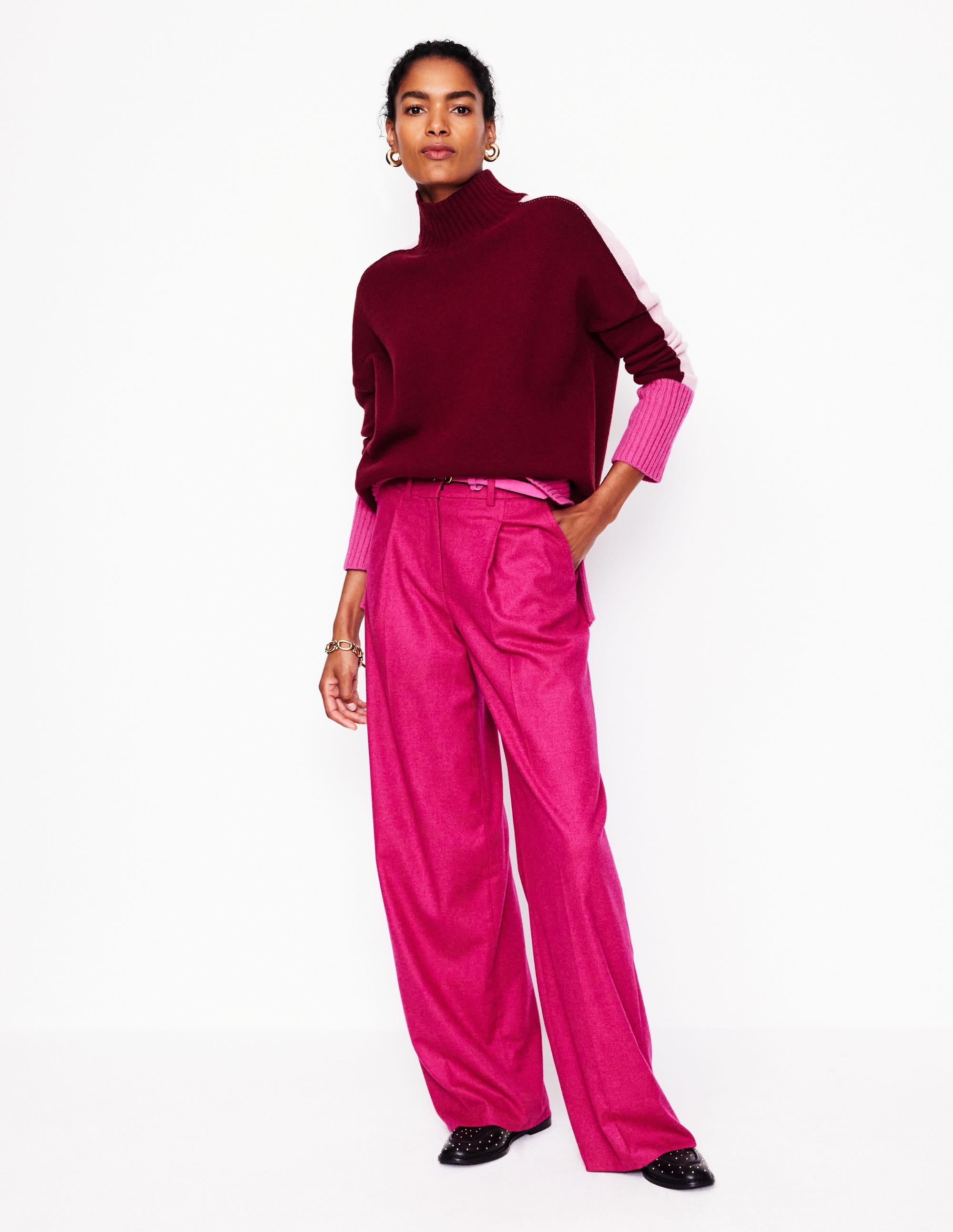  Jessica Oversized Jumper-Deep Wisteria, Colour Block、mySite、ashleygrahame