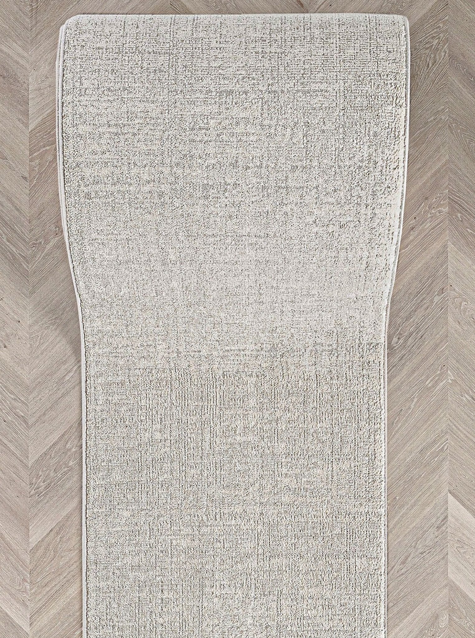 Custom Size Hallway & Stair Runner - Como Ivory Choose Your Width x Choose Your Runner Length- Made to Order Runner - Ultra-Soft, Tweed Tonal Colors - Looped Pile、mySite、gigharbornorthrealestate