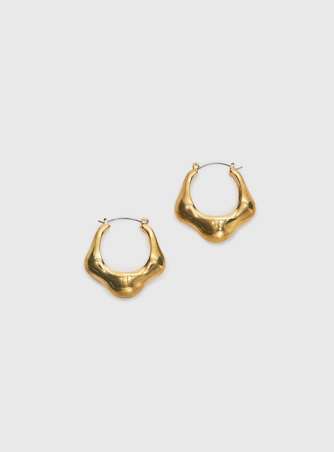 Maesie Hoop Earrings Gold、mySite、solidvoid