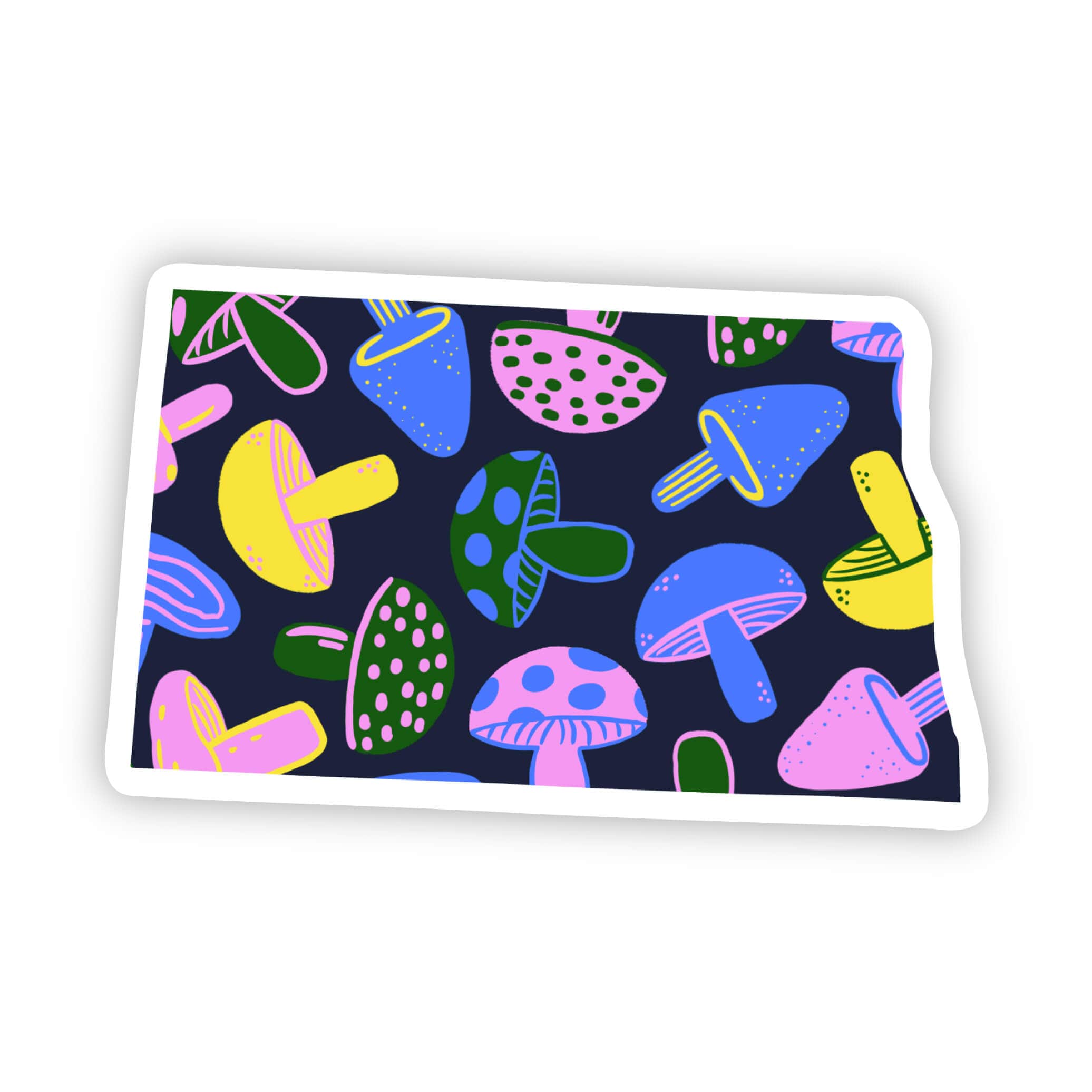  North Dakota Sticker - Mushroom、mySite、ghnorth