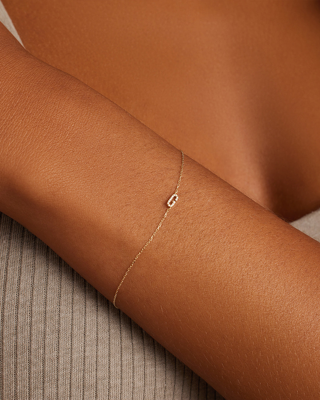 Diamond Pavé Alphabet Bracelet、mySite、hinf8tx79