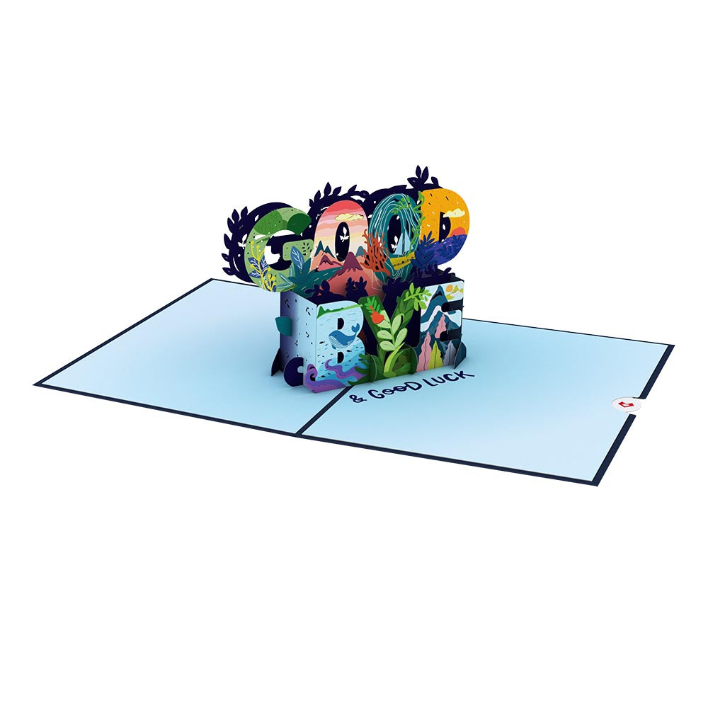 Goodbye & Good Luck Pop-Up Card、mySite、solidvoid