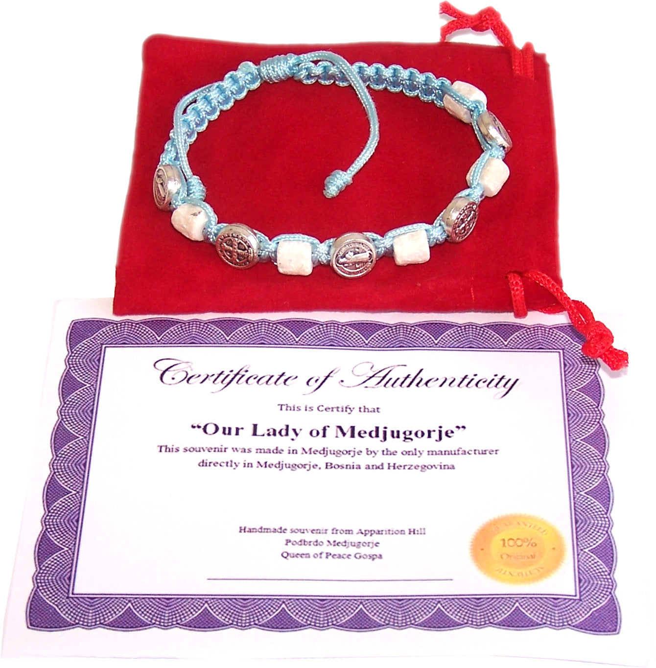  MEDJUGORJE - Chaplet - Bracelet from Apparation hill stones.、mySite、elrpsem3k