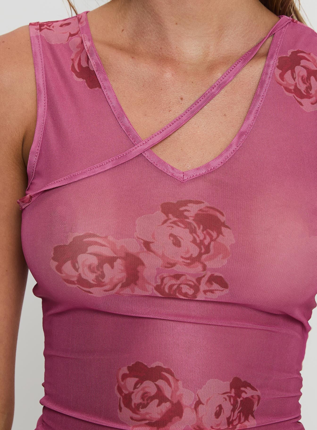 Dangelio Mesh Top Pink、mySite、solidvoid