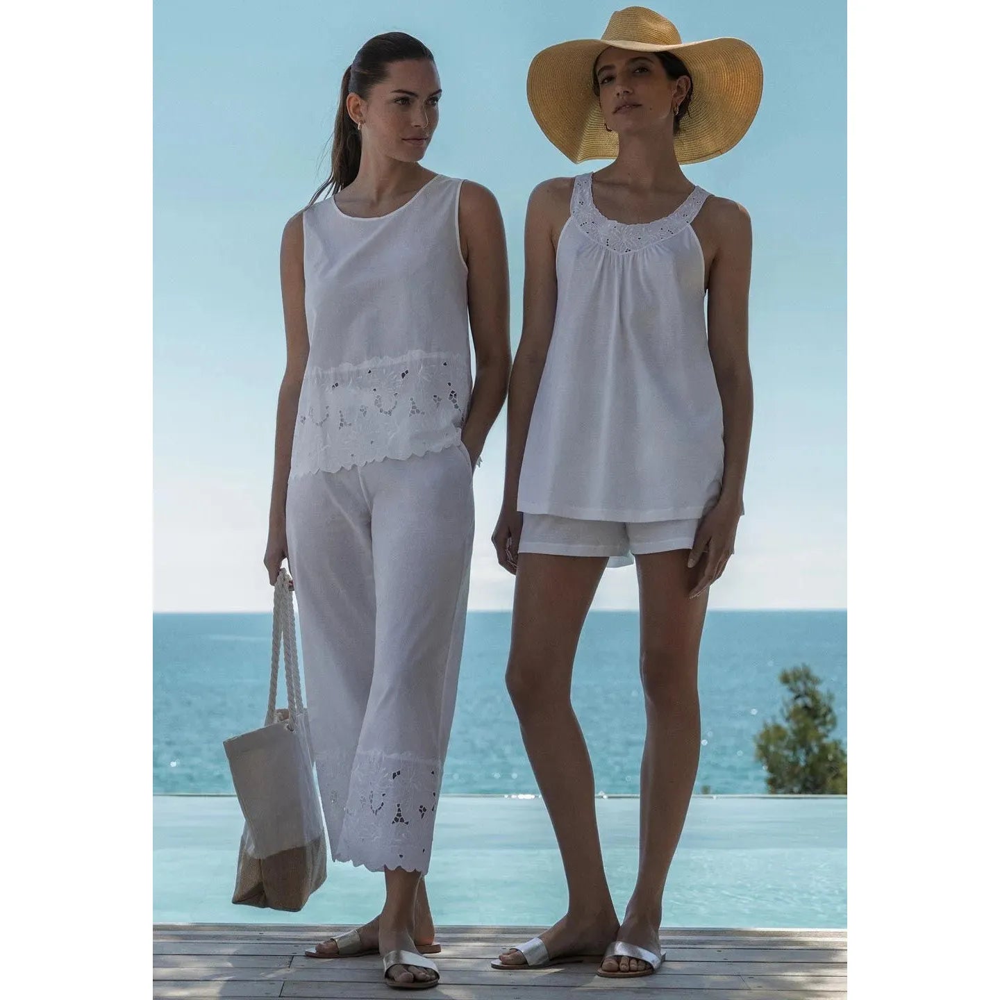  Hanro Clara Short Set - White、mySite、justintrudeaud