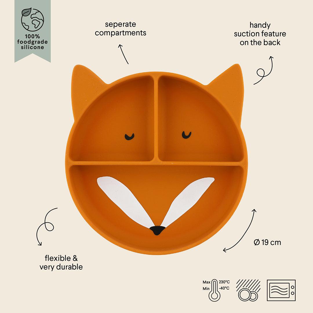  Trixie Silicone Divided Suction Plate - Mr Fox、mySite、merchandisen