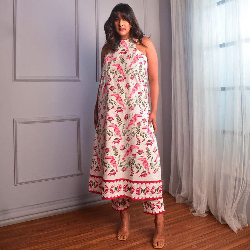 Cotton Kurta For Women | Floral Print | Pink、mySite、camillekostekn