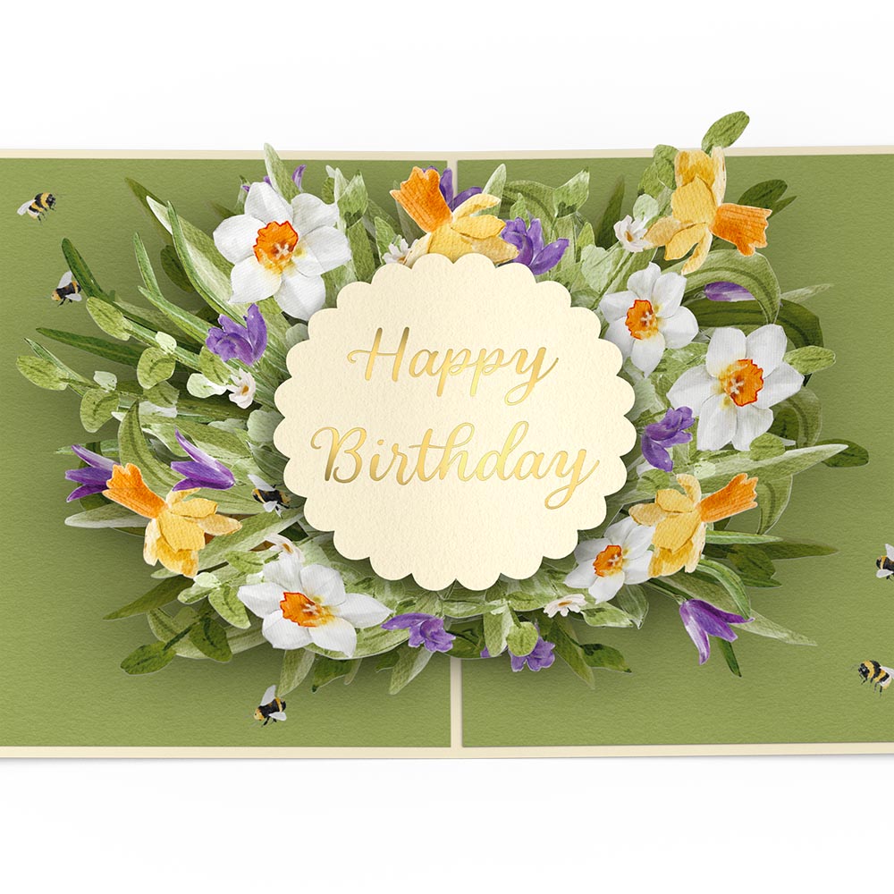 Birthday in Bloom Pop-Up Card、mySite、solidvoid