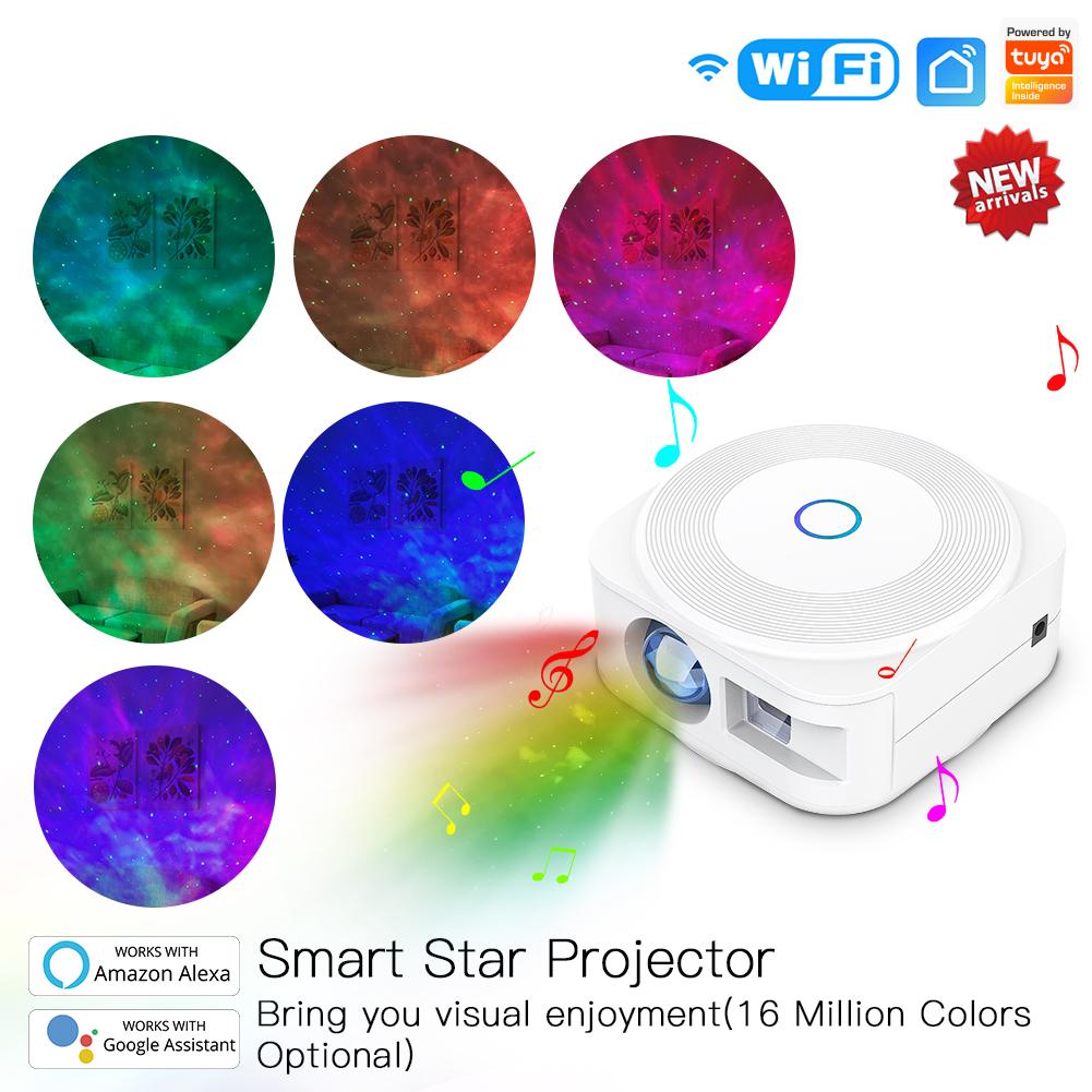 MOES WiFi Smart Star Sky Night Light Square Projector Music Player、mySite、fannypackpong