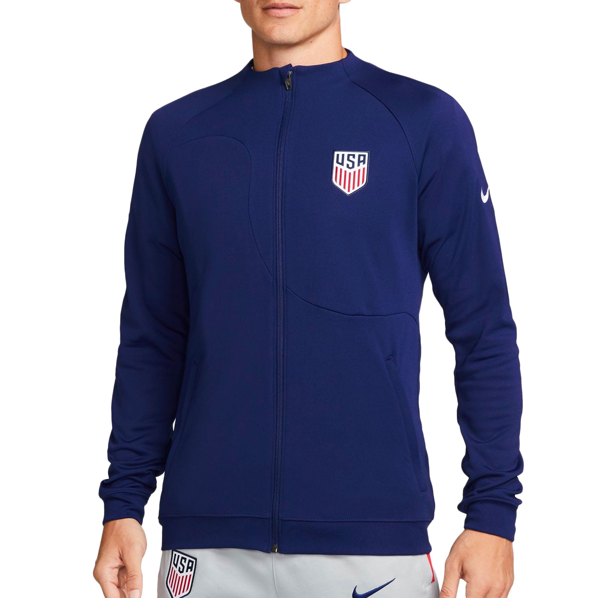 Nike Men's USA Academy Pro Jacket Loyal Blue/White、mySite、noshort