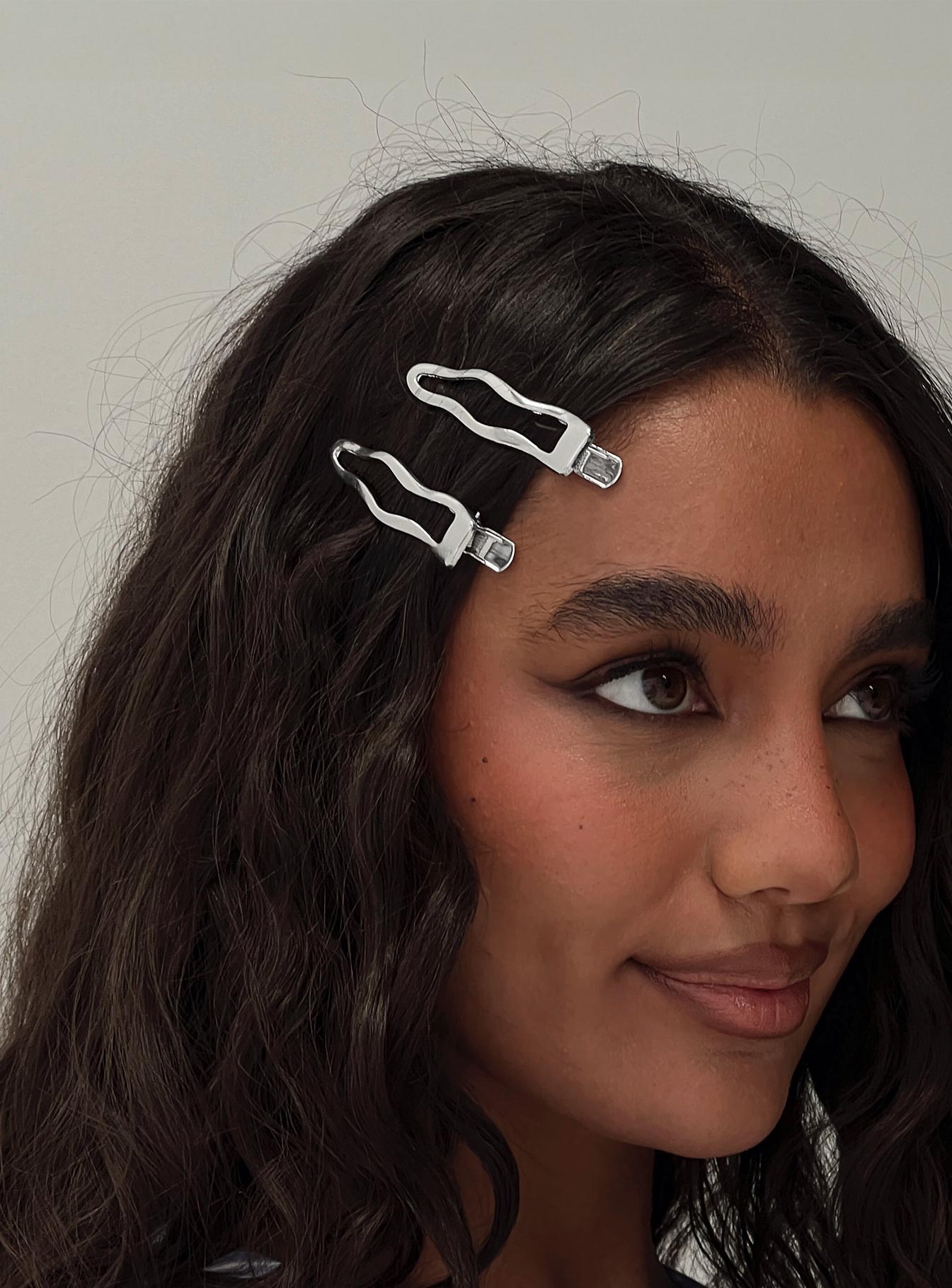 So Divine Hair Clip 2 Pack Silver、mySite、solidvoid