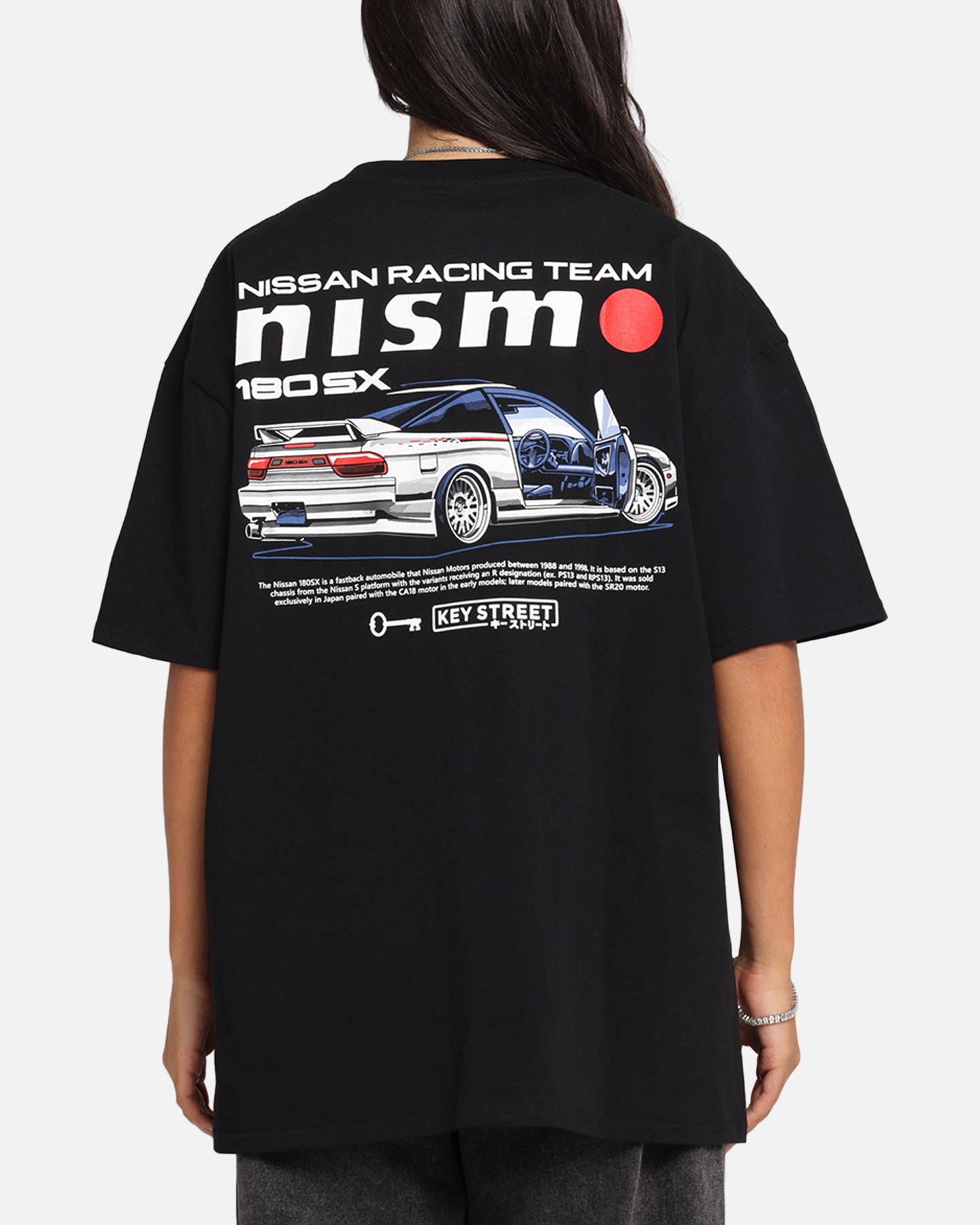 Key Street Nismo 180SX T-Shirt Black、mySite、zt4zffjzw