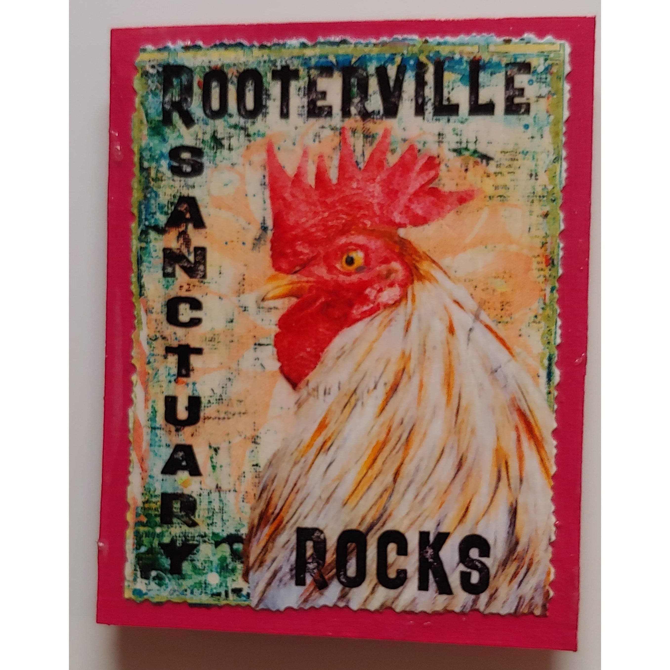 Farm Animal Magnets: Handmade Rooterville Animals on Magnets Rooster, Cow, Piggy *、mySite、g9winljtr