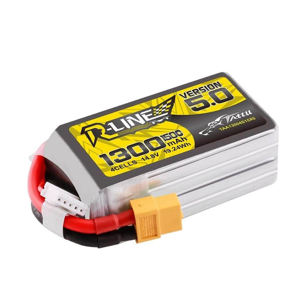  Tattu R-Line Version 5.0 1300mAh 4S 14.8V 150C Lipo Battery - XT60、mySite、merchandisen