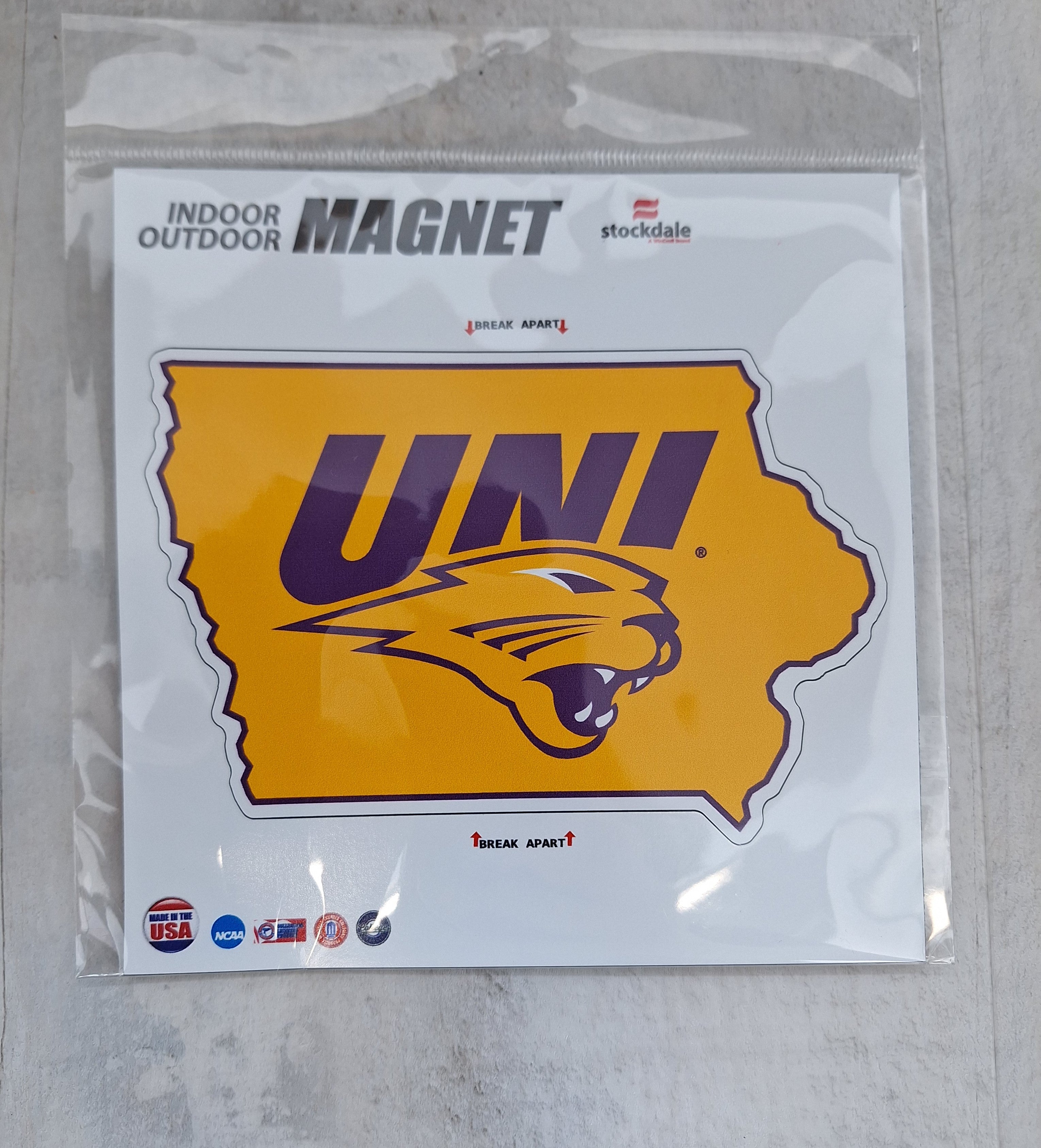 UNI Iowa Shaped Magnet、mySite、garagedoors4me