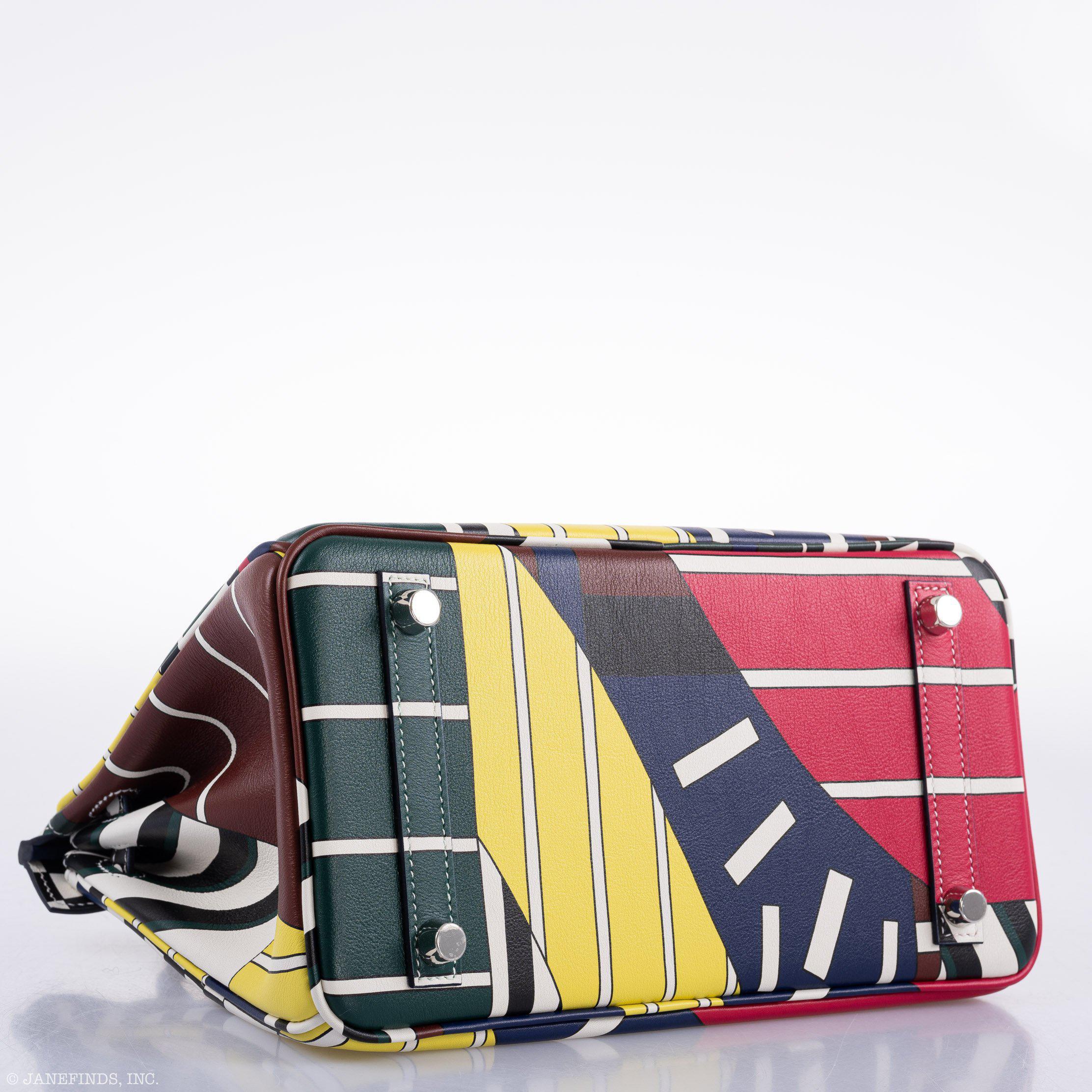 Hermès Birkin 25 One Two Three And Away We Go! - Limited Edition By Nigel Peak Multicolor Swift Palladium Hardware、mySite、garminoutage.com