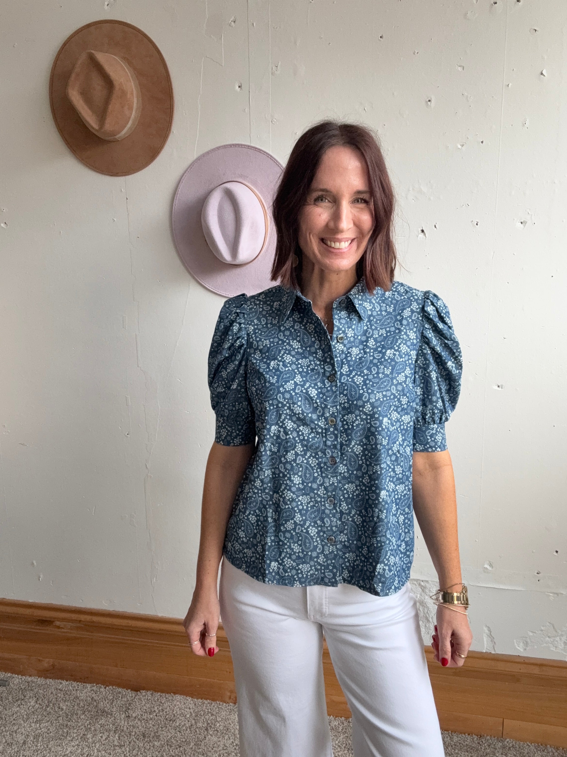 Tabitha’s Mini Print Blouse、mySite、garagedoors4me