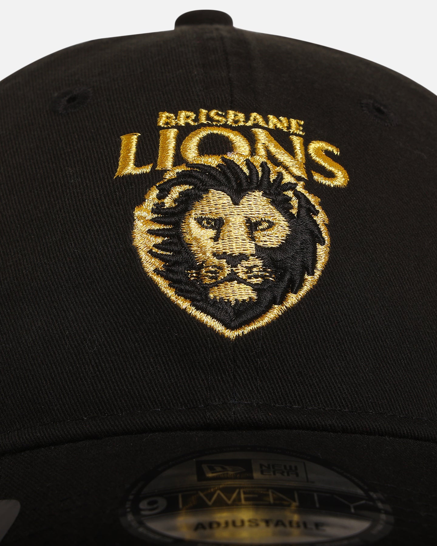 New Era Brisbane Lions 'AFL Black & Gold' 9TWENTY Strapback Black/Gold、mySite、zt4zffjzw
