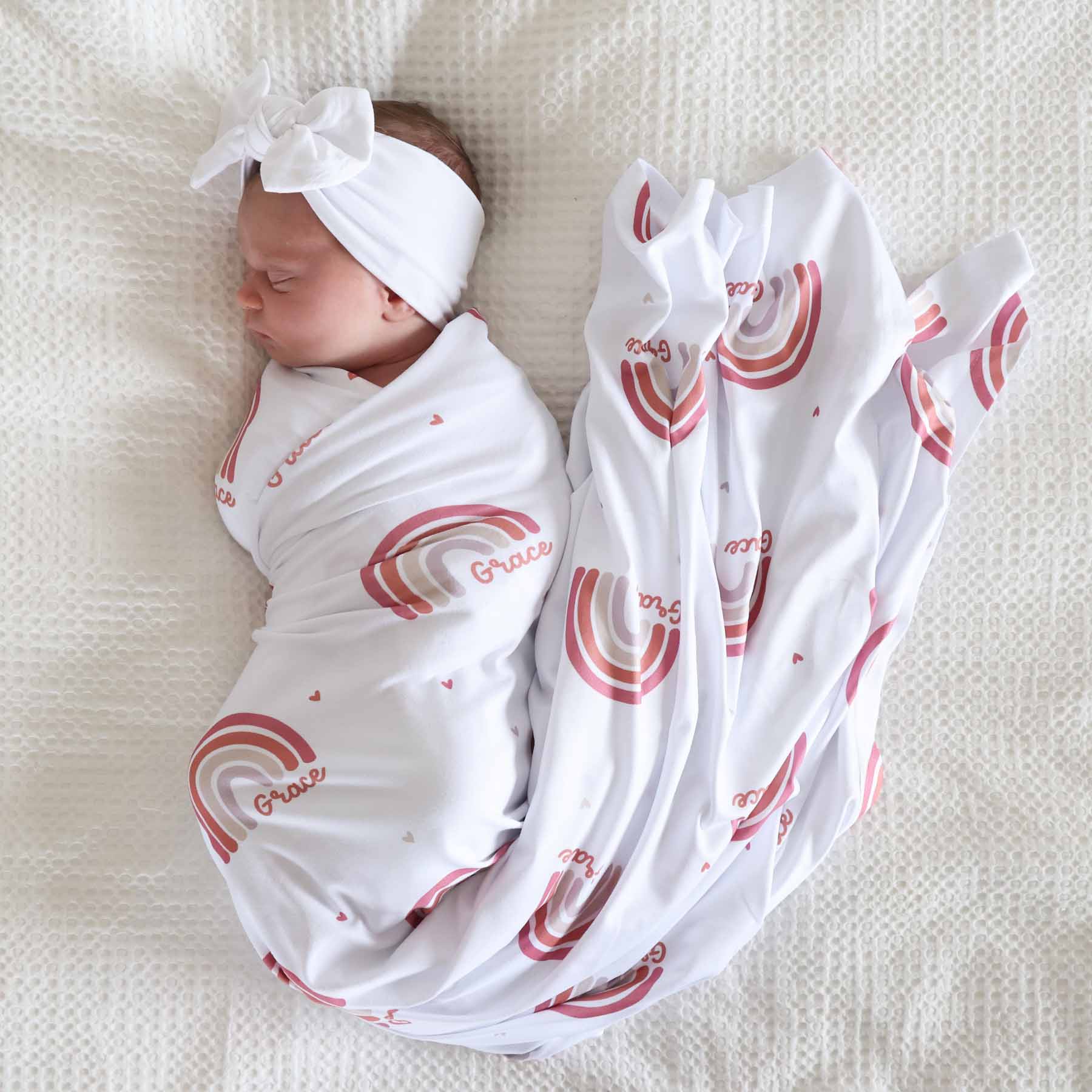  Girlie Rainbow Personalized Baby Name Swaddle、mySite、layawaytickets