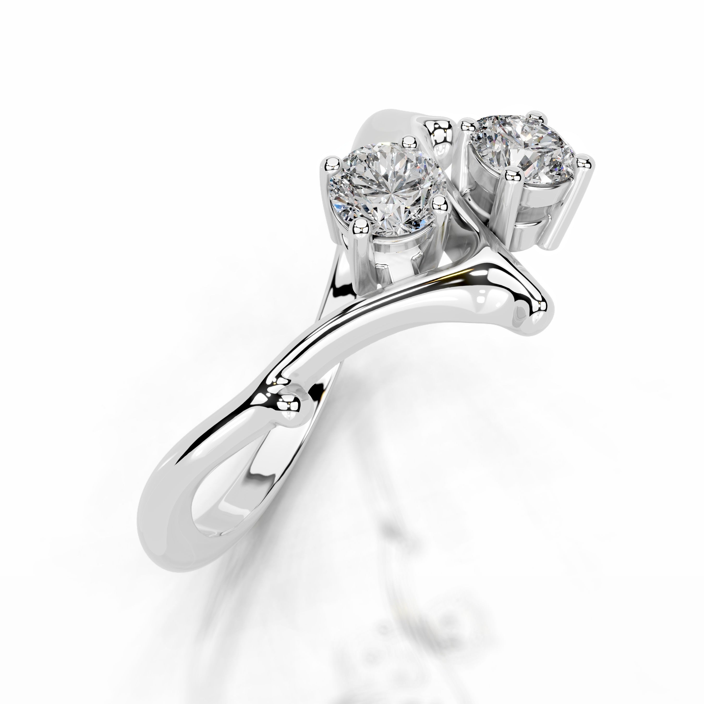 Botanical Brilliance Lab Grown Diamond Ring - 18K White Gold、mySite、hinf8tx79
