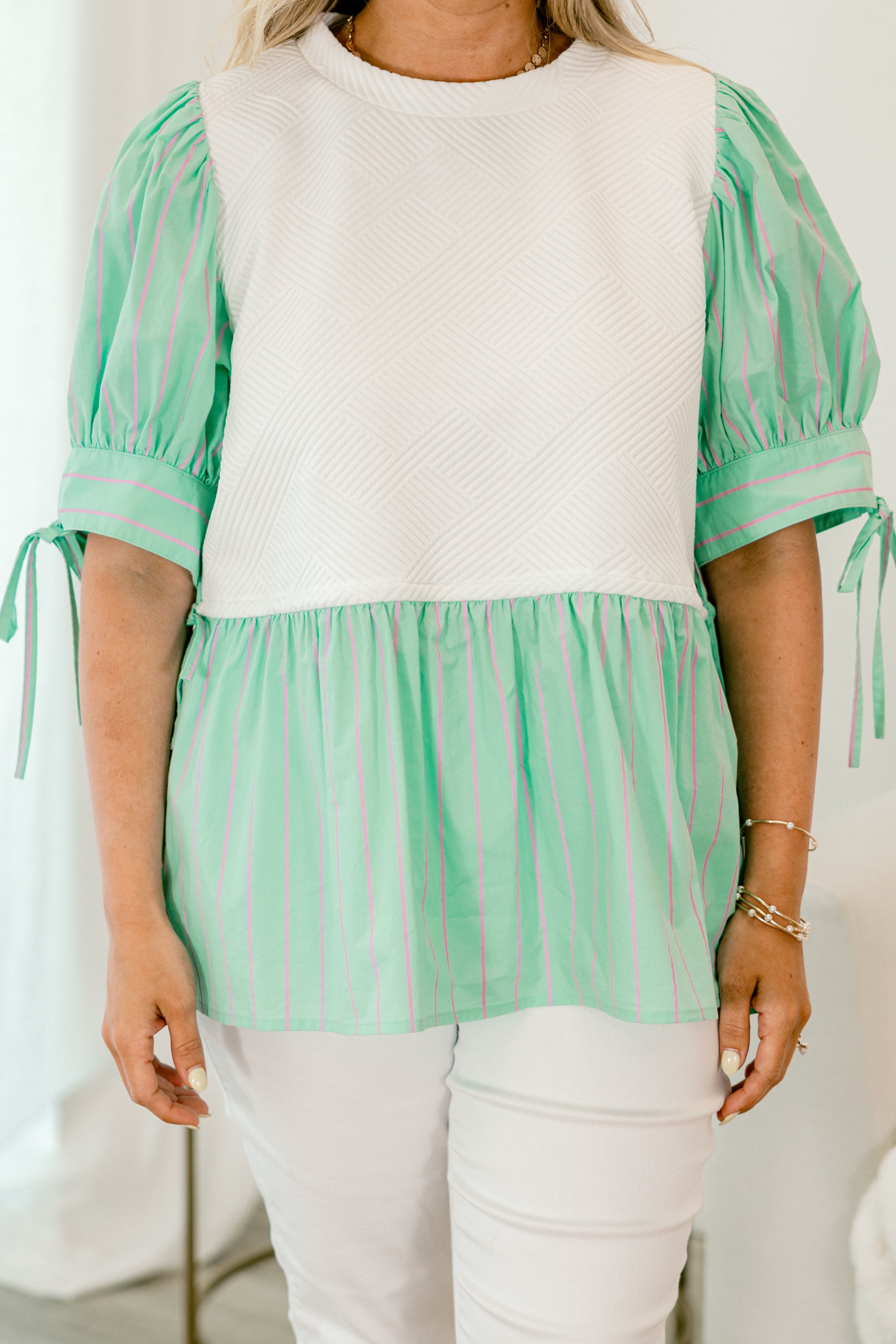  Summer Sweets Top, Aqua Stripe、mySite、justintrudeaud