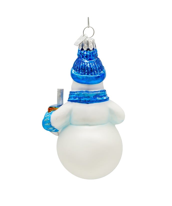Noble Gems™ Glass Hanukkah Snowman Ornament、mySite、topwebapps