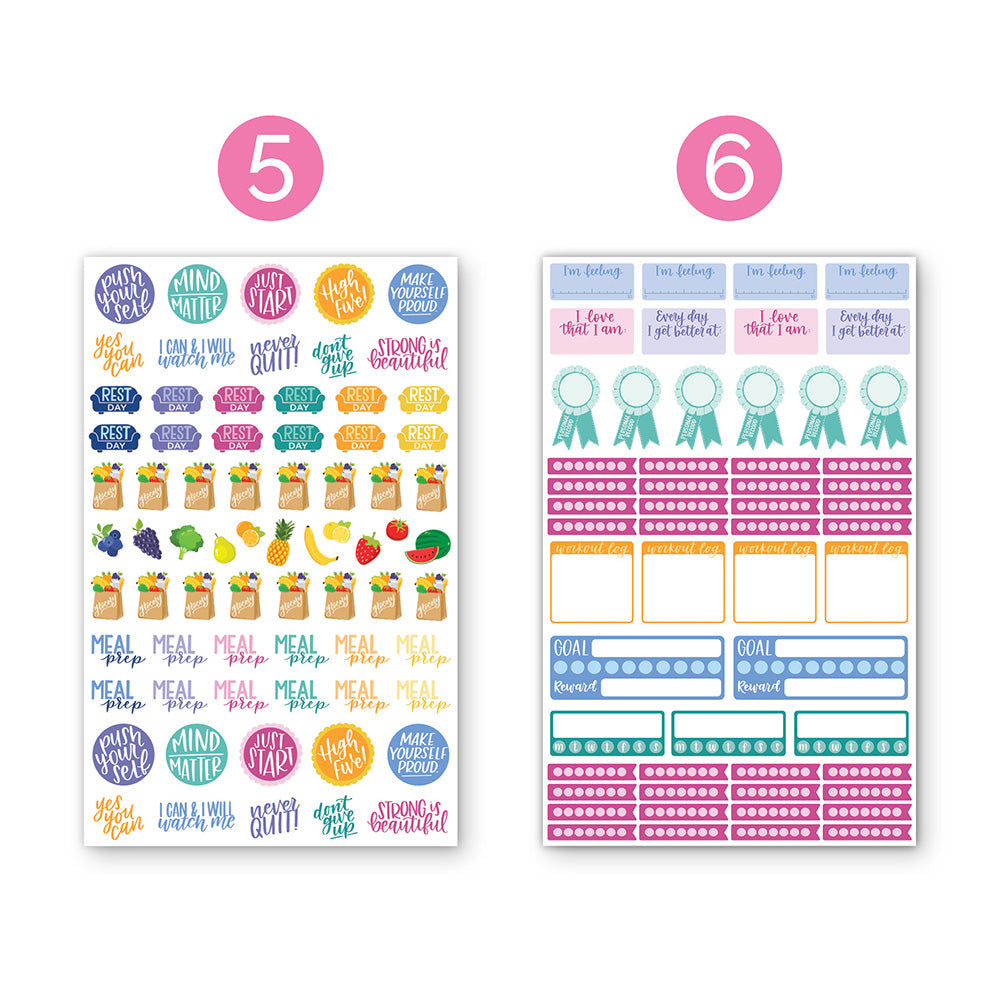  Fitness Planner Stickers Pack、mySite、ghnorth