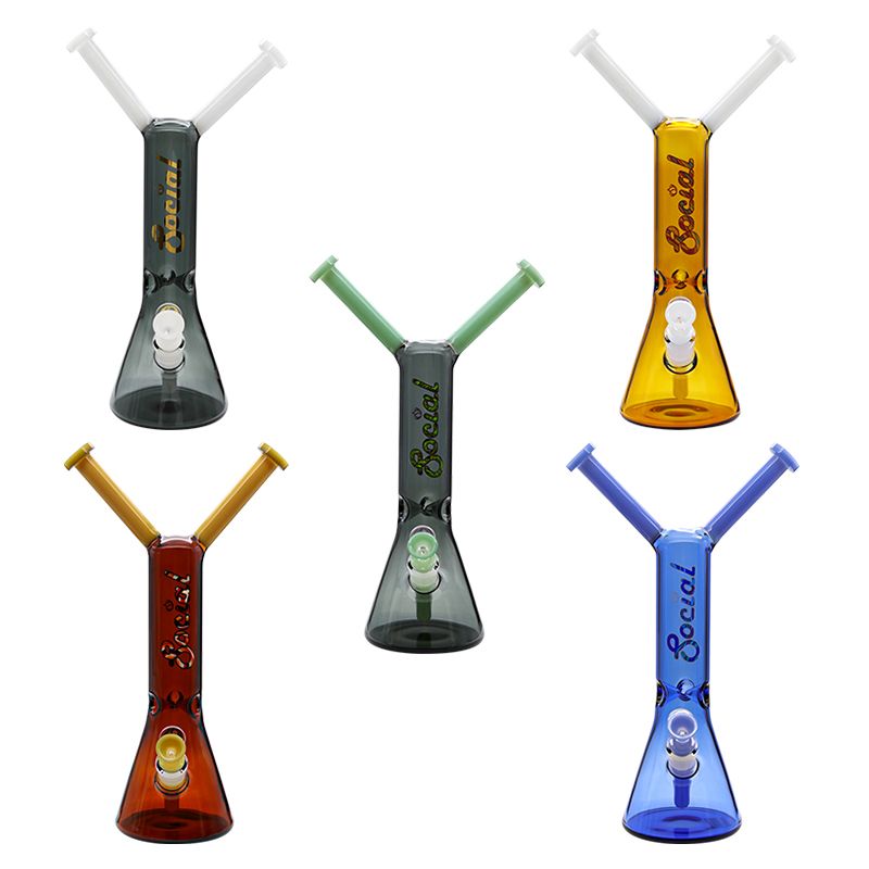 Social Glass JAKIRO Twin-Headed Dragon Beaker Waterpipe、mySite、zt4zffjzw